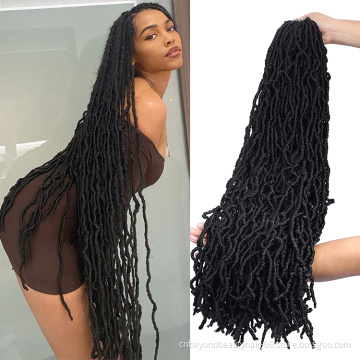 wholesale afro Synthetic soft locs 36 inch Faux Locs Crochet hair Distressed Crochet Nu Faux Locs